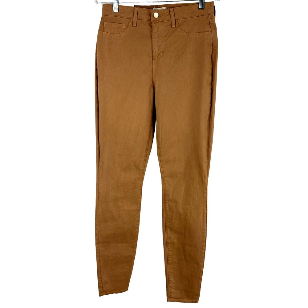 L'AGENCE NWT Marguerite Skinny High Rise Camel Color Size 29 Pants Modal Spandex
